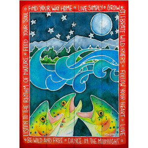 Moonrise Soiree Wood Wall Art
