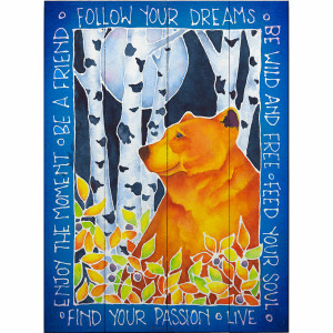 Huckleberry Haven Wood Wall Art