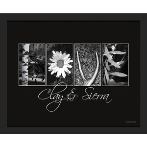 Personalized Nature "Love" Framed Canvas