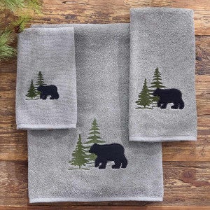 Bear & Pine Tree Towel Collection