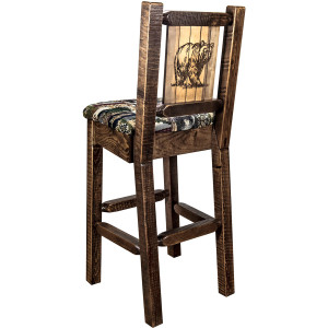 Ranchman's Counter Stools w/Back& Animal Designs