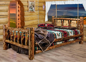 Cascade Beds with Laser Engraved Moose Designs