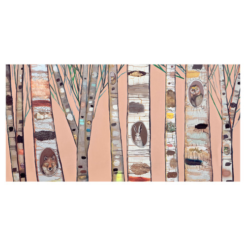 Friends of the Forest Coral Canvas Art