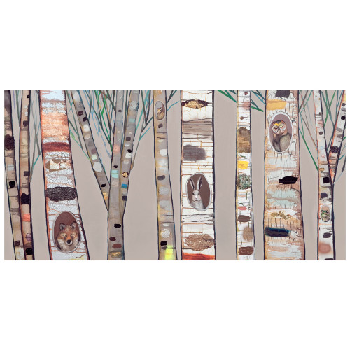Friends of the Forest Natural Canvas Art