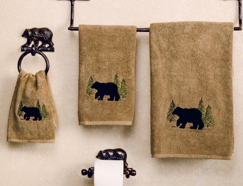 Black Bear Forest Towel Collection