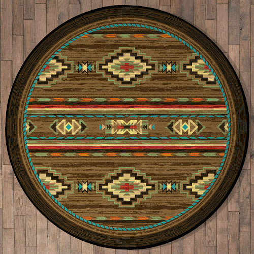 Frontier Outpost Rug - 8 Ft. Round