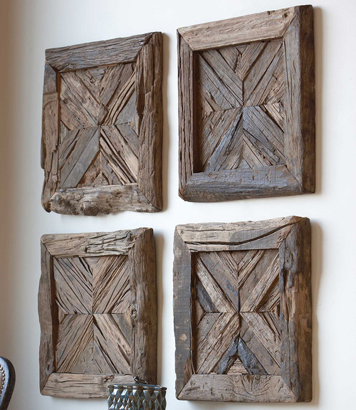 Geometric Reclaimed Wood Wall Art