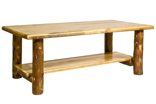 Glacier Coffee Table with Shelf