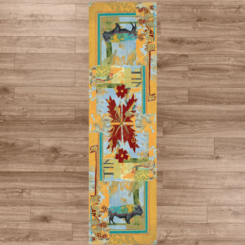 Golden Buffalo Rug - 2 x 8