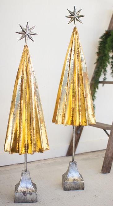 Golden Trees - Set of 2