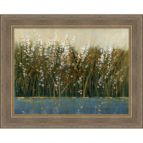 Grassy Flower Pond I Framed Wall Art