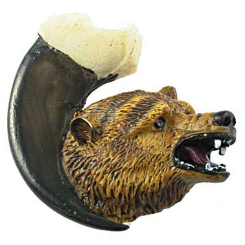 Grizzly Bear With Bear Claw Cabinet Knob - Set of 2
