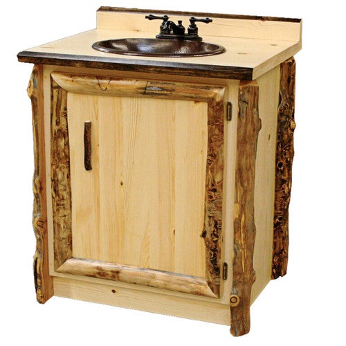 Aspen Log Bathroom Vanity - 30 Inch