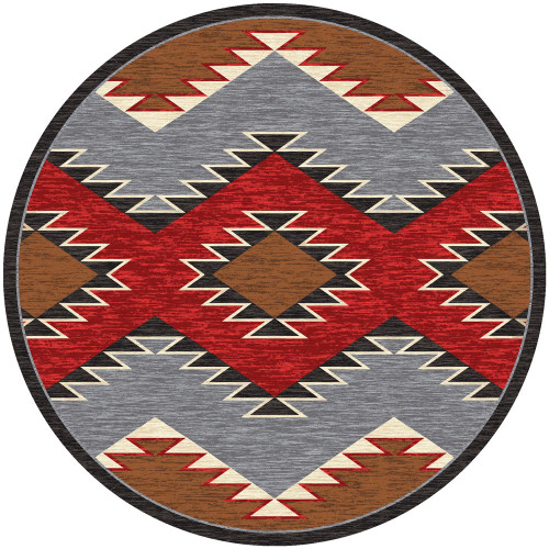 Heritage Southwestern Rug - 8 Ft. Round