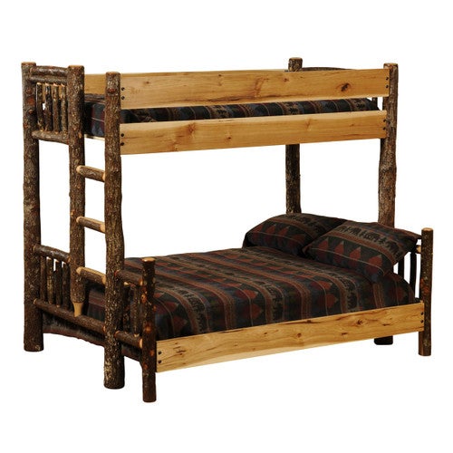Hickory Twin/Full Bunk Bed - Ladder Right