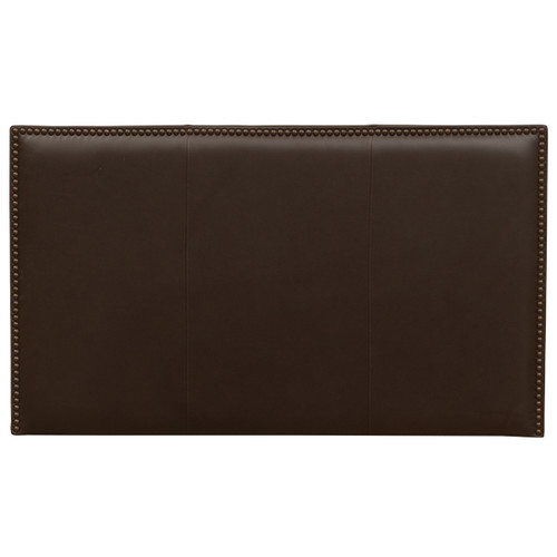 Highland Mesa Espresso Leather Headboard - Queen