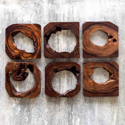 Hollow Log Wall Art - Set of 6