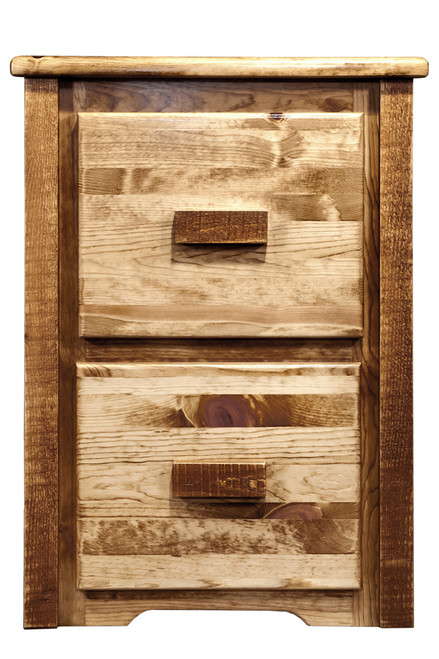Homestead 2 Drawer File Cabinet - Stained & Lacquered