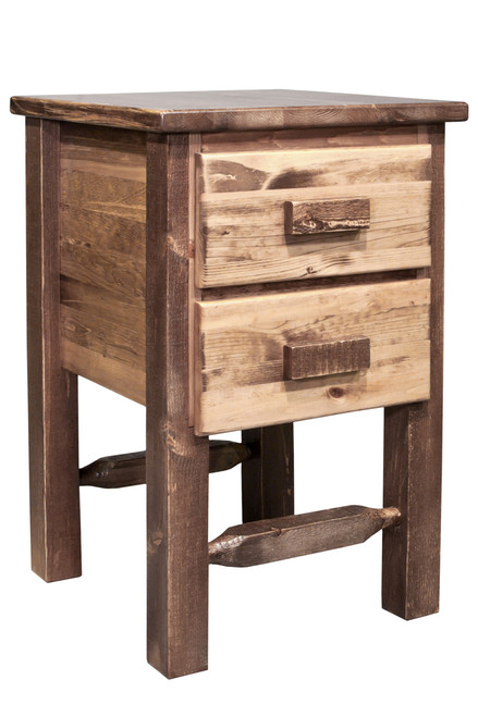 Homestead 2 Drawer Nightstand - Stained & Lacquered