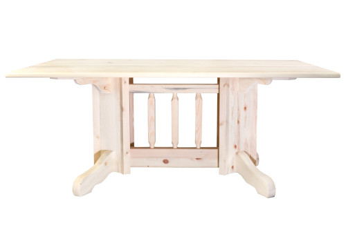 Homestead Double Pedestal Dining Table - Unfinished