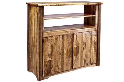 Homestead Media Center - Stained & Lacquered