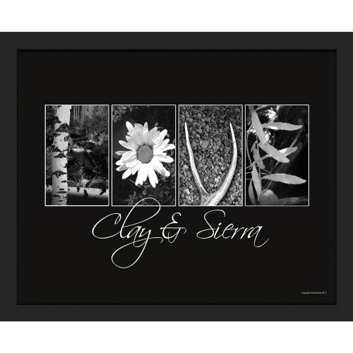 Personalized Nature "Love" Framed Canvas