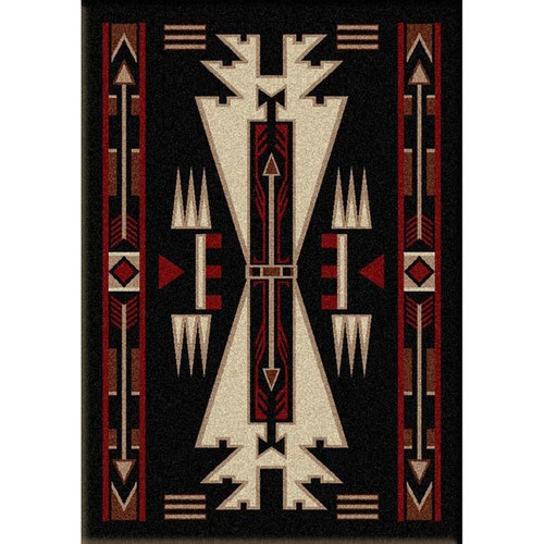 Horse Blanket Black Rug - 3 x 4
