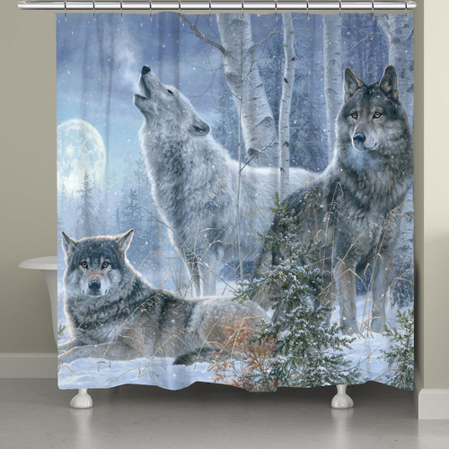 Howling Wolves Shower Curtain