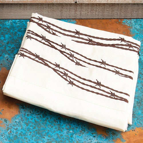 Barbwire Cream Sheet Set - King - OUT OF STOCK UNTIL 01/07/2026