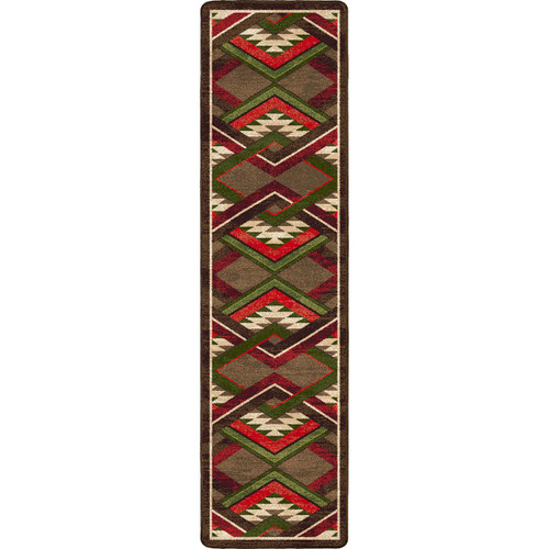 Infinite Gulch Tobacco Rug - 2 x 8
