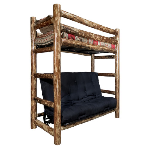 Jackson Hole Bunk Bed - Twin over Full Futon Frame and Mattress
