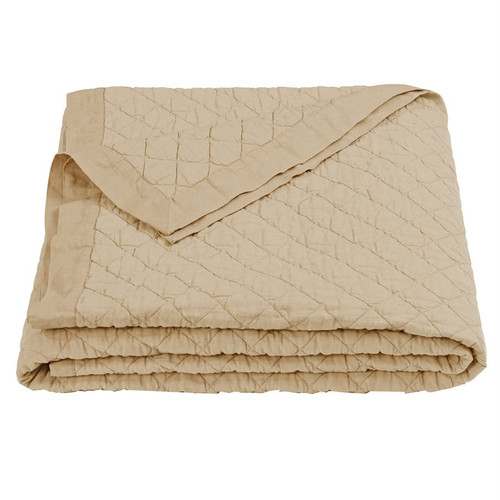 Khaki Linen Quilt - Full/Queen