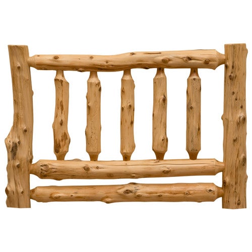 King Traditional Log Headboard Only