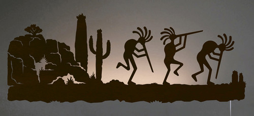 Kokopelli Back Lit Wall Art