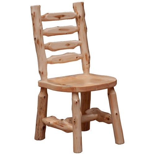 Ladder Back Log Side Chair