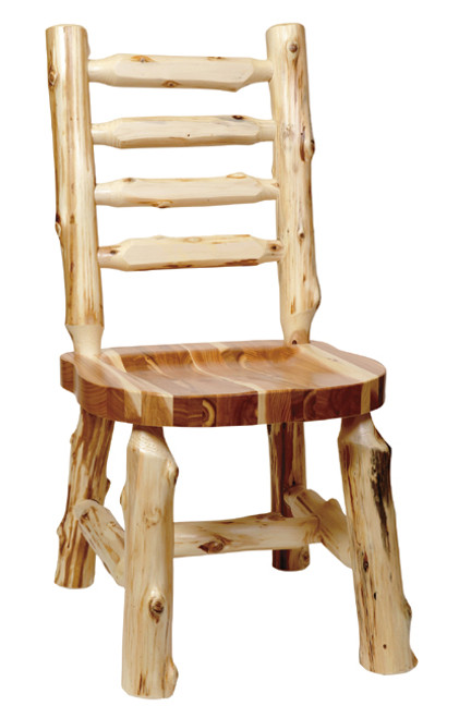 Ladder Back Log Side Chair