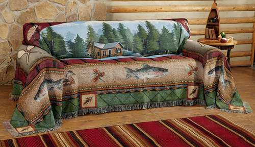 Lake Cabin Sofa Cover