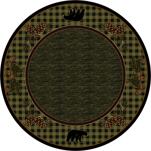 Lakeside Bear Rug - 8 Ft. Round