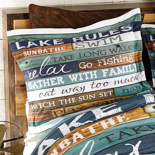 Lakeside Getaway Comforter Standard Sham