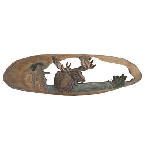 Lakeside Moose Wood Wall Art