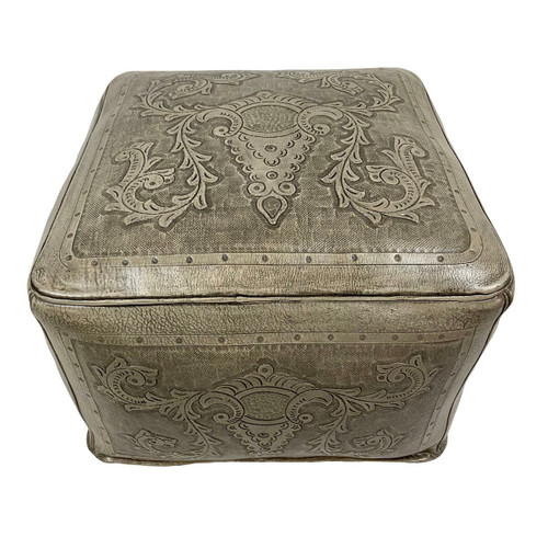 Large Square Ottoman - Colonial Ash