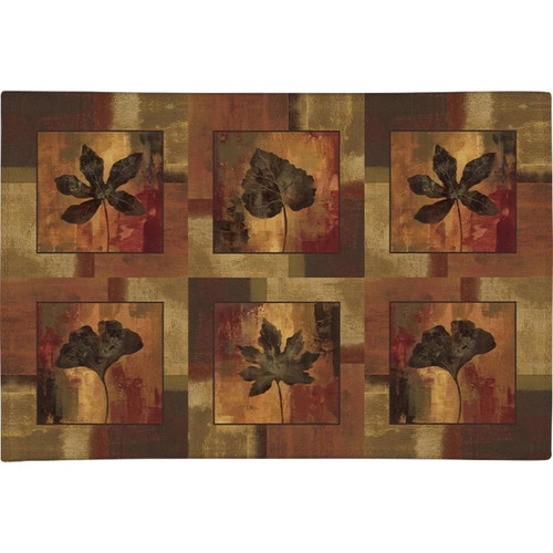 Leaves of Autumn Chenille Rug - 3 x 5