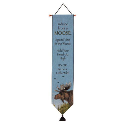 Lessons from a Moose Tapestry Bell Pull