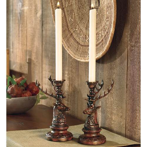 Stag Candle Holder - Set of 2