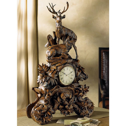 Black Forest Stag Clock