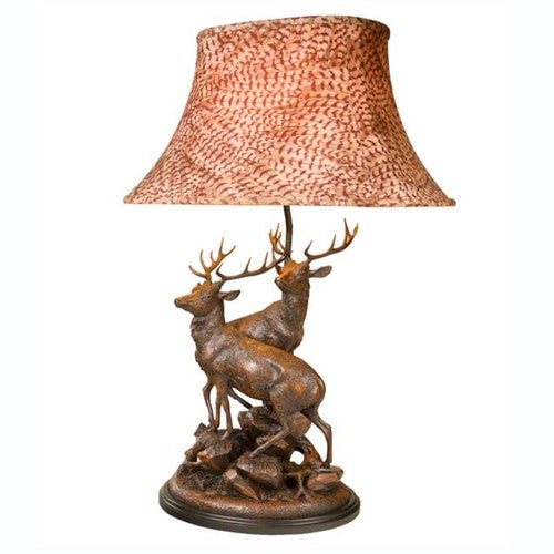 Grand Stags Black Forest Lamp