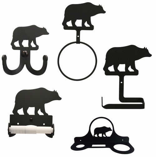 Wrought Iron Bear Bath Hardware