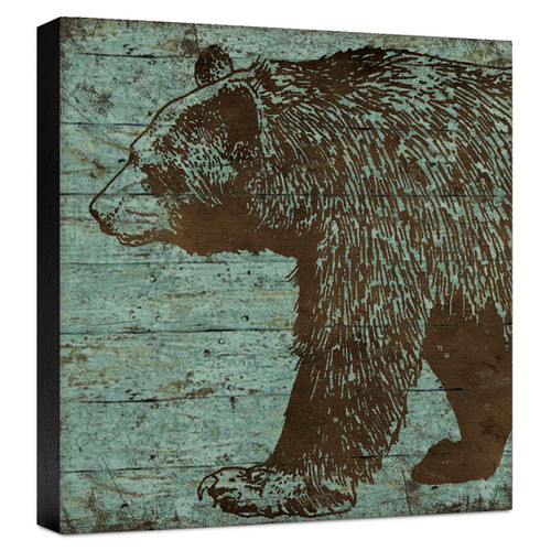 Lodge Bear Gallery Wrapped Canvas