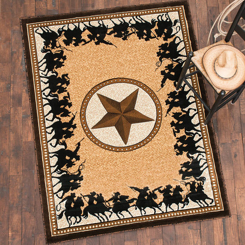 Lone Star Riders Berber Rug - 8 x 10