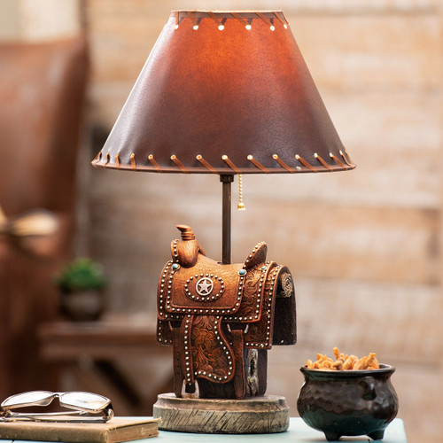 Lone Star Saddle Table Lamp
